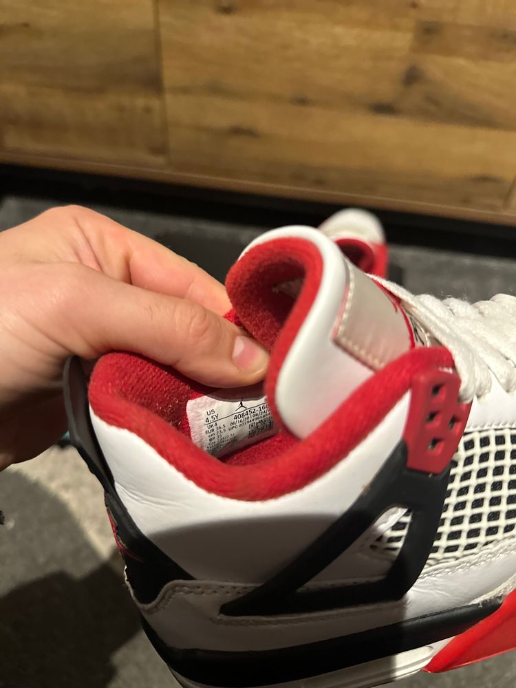Nike Air Jordan 4 “Fire Red 2020 ” U.K. 4GS image 8
