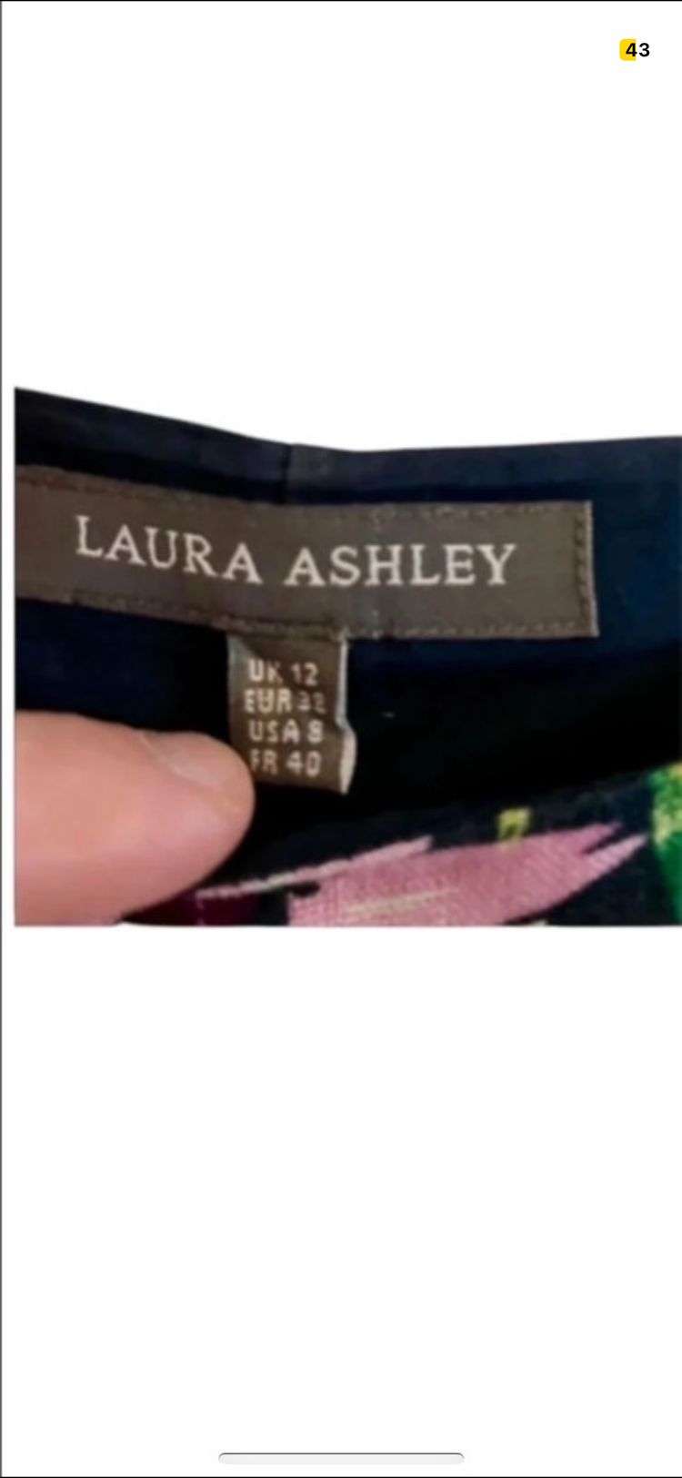 Laura Ashley pattern dress size 12 2