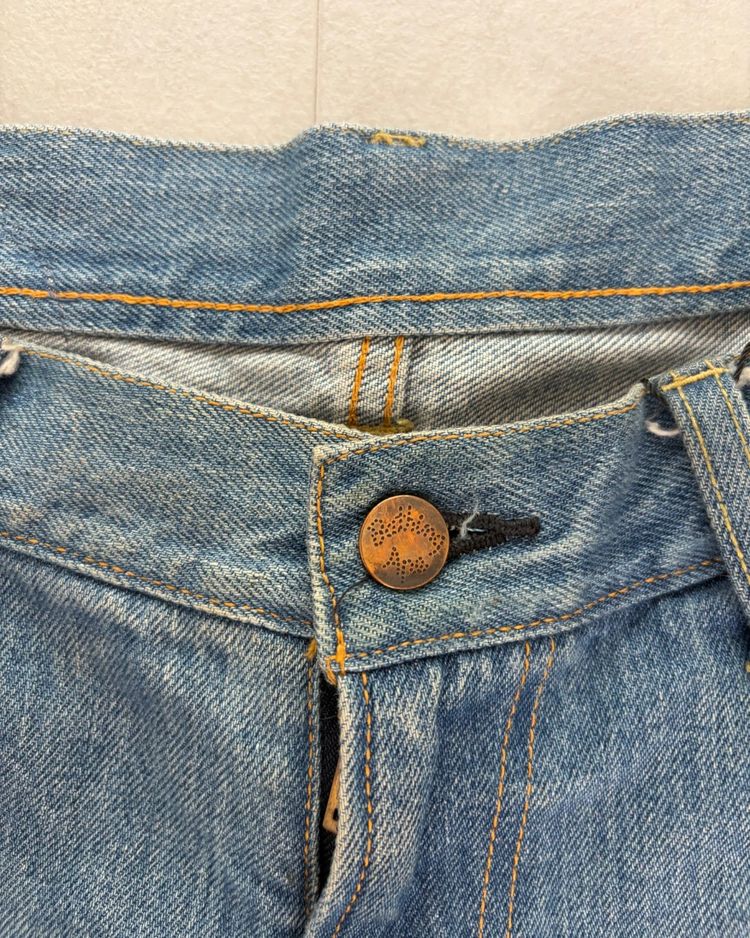 Bape Spell Out Back Embroidery Washed Jeans light blue – XXL imagen 6