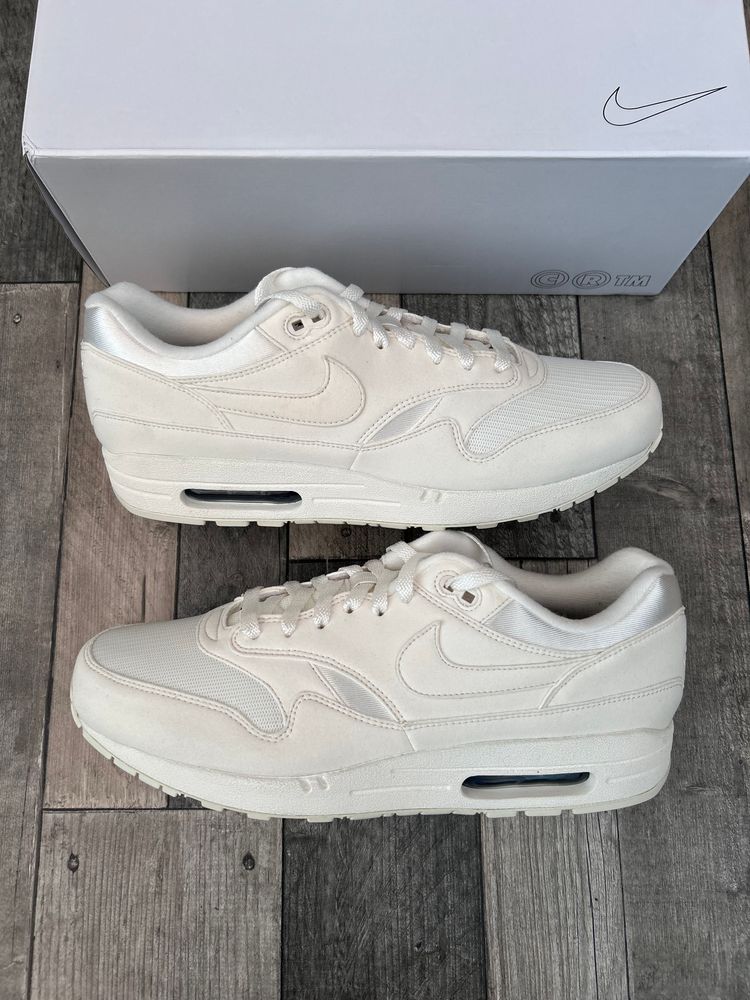 Nike Air Max 1 NIKE ID BY U Trainers ‘Sail White’ - Size UK 11 image 3