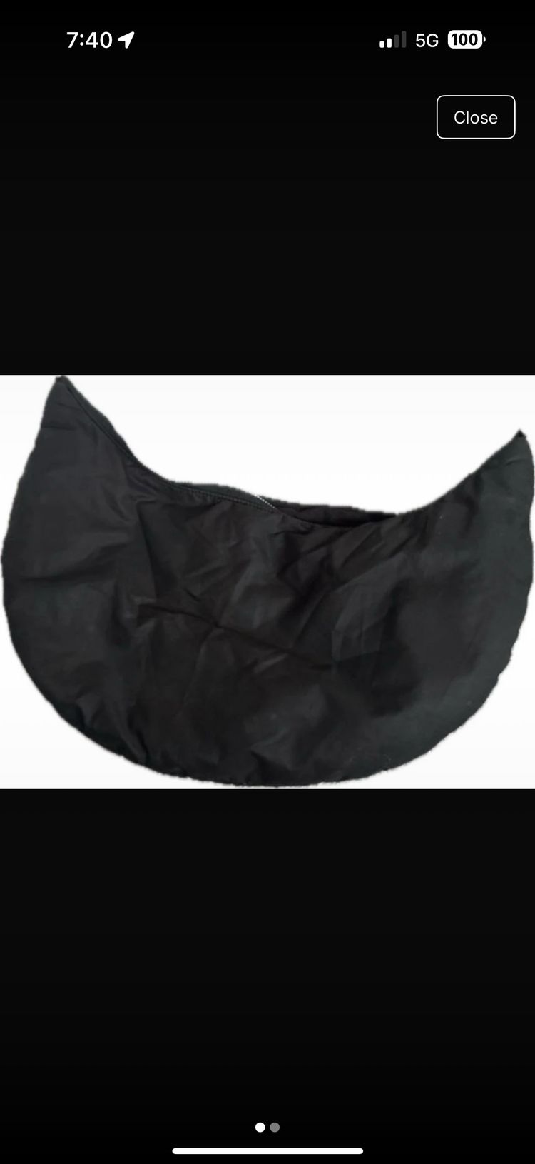 Boohoo Black Crescent Shaped Bag product image