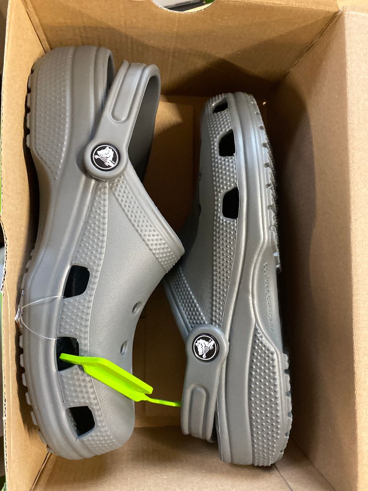 Crocs Grey Clogs - uk m5 w6 - £50rrp - #25