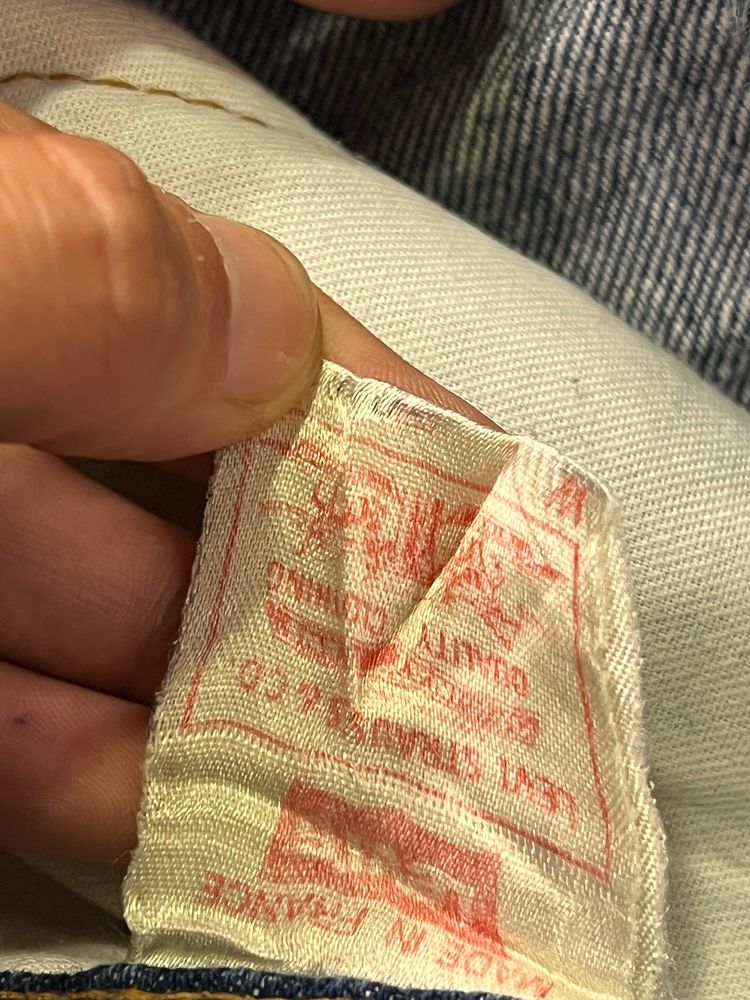 Immagine di Levi'S Blue Denim Jeans 501 rare made in france 501 uomo 3