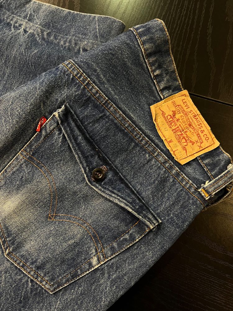 Immagine di Levi'S Blue Denim Jeans 501 rare made in france 501 uomo 2