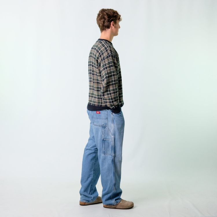 Blue y2ks Dickies Denim Carpenter Baggy Jeans Pants (40x32) image 2