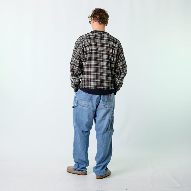 Blue y2ks Dickies Denim Carpenter Baggy Jeans Pants (40x32) image 8