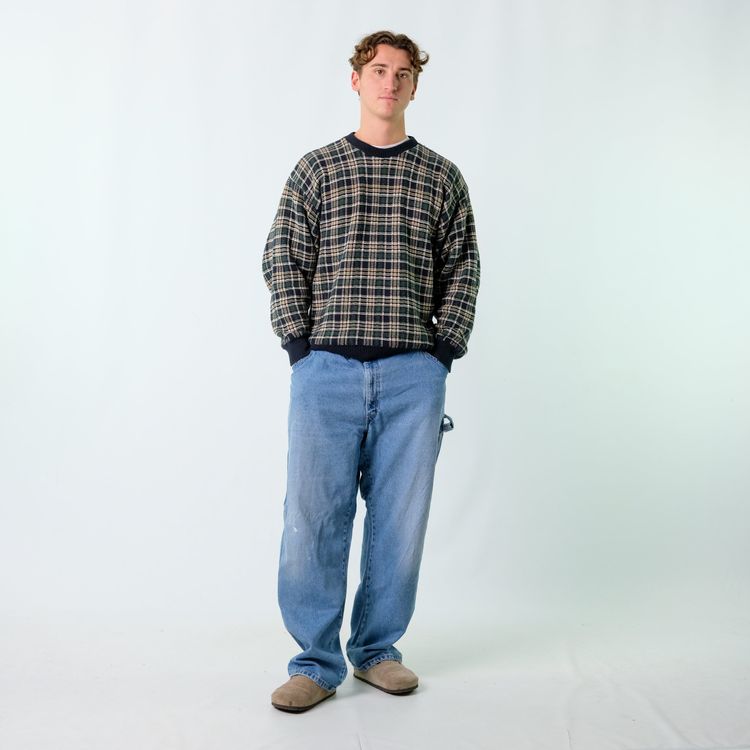 Blue y2ks Dickies Denim Carpenter Baggy Jeans Pants (40x32)