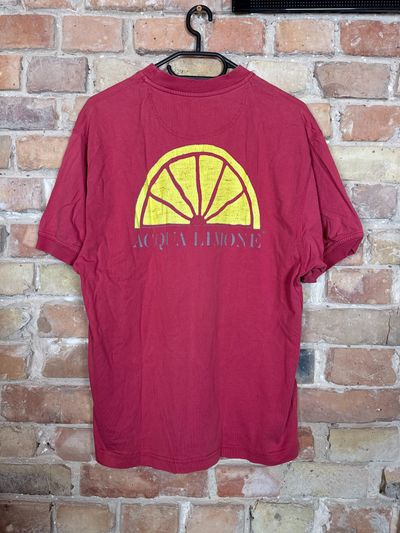 Red T-Shirt With Yellow Lemon Graphic