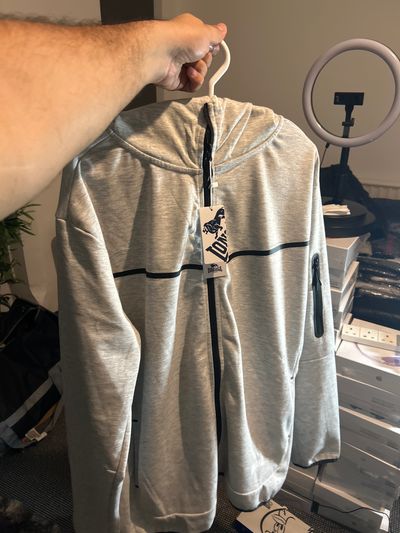 Lonsdale Grey Zip-Up Hoodie