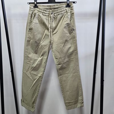 Beige Casual Pants