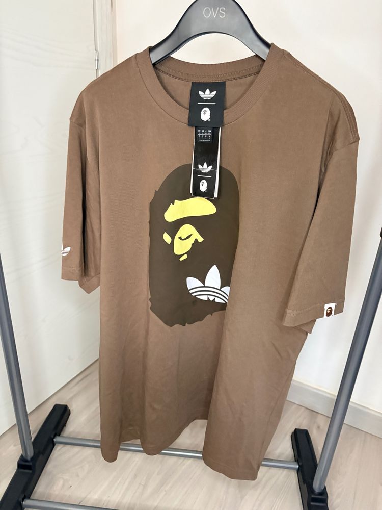 Adidas X Bape Brown Graphic T-Shirt