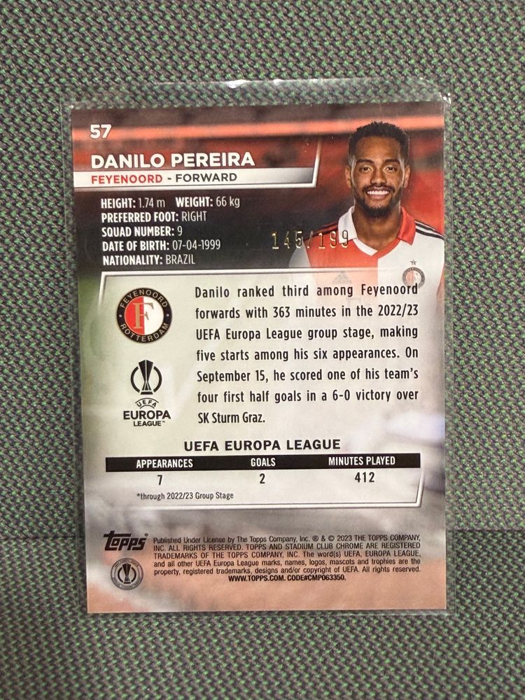 Danilo Pereira Stadium Chrome 145/199 image 2