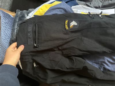 Black Pants With U.S. Army And Airborne Patches