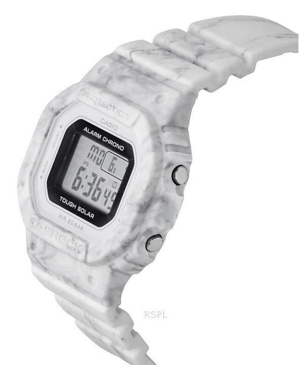 Casio G-Shock Digital White Bio-Based Resin Strap Tough Solar GMS-S5600RT-7 200M Women's Watch 5