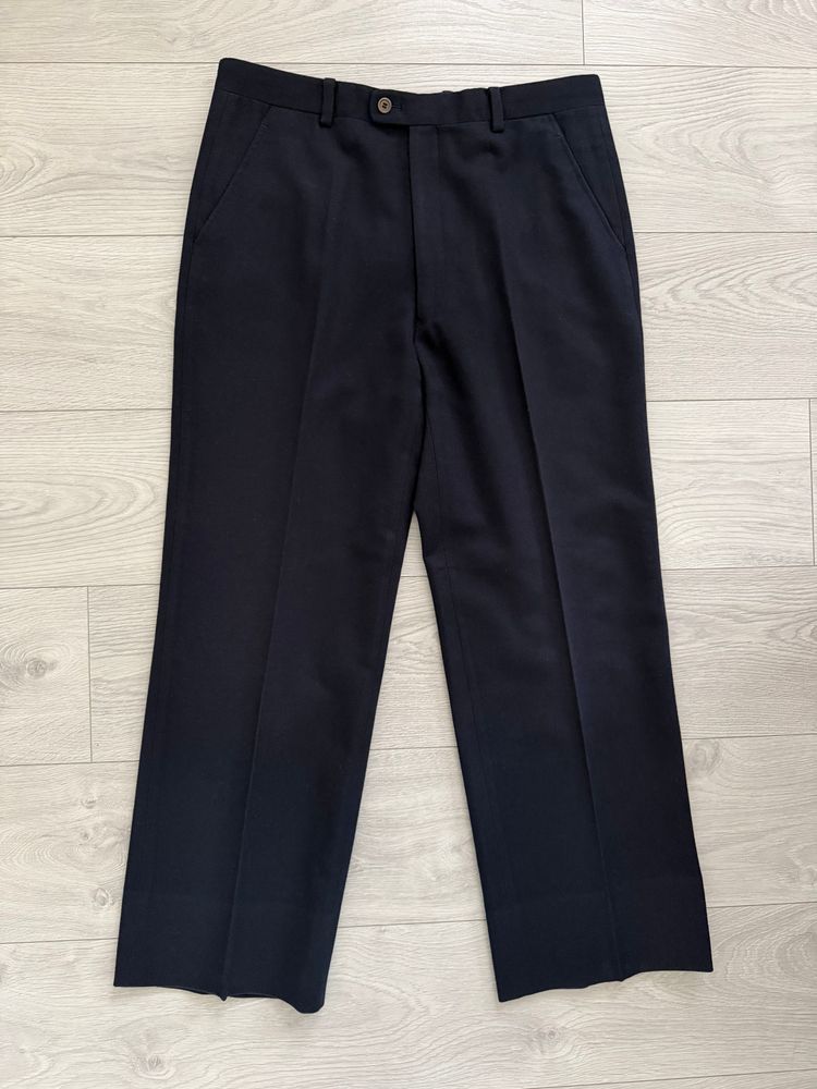 Dior 1980s Pleated Wool Pants Navy - Size 34 Waist image 4
