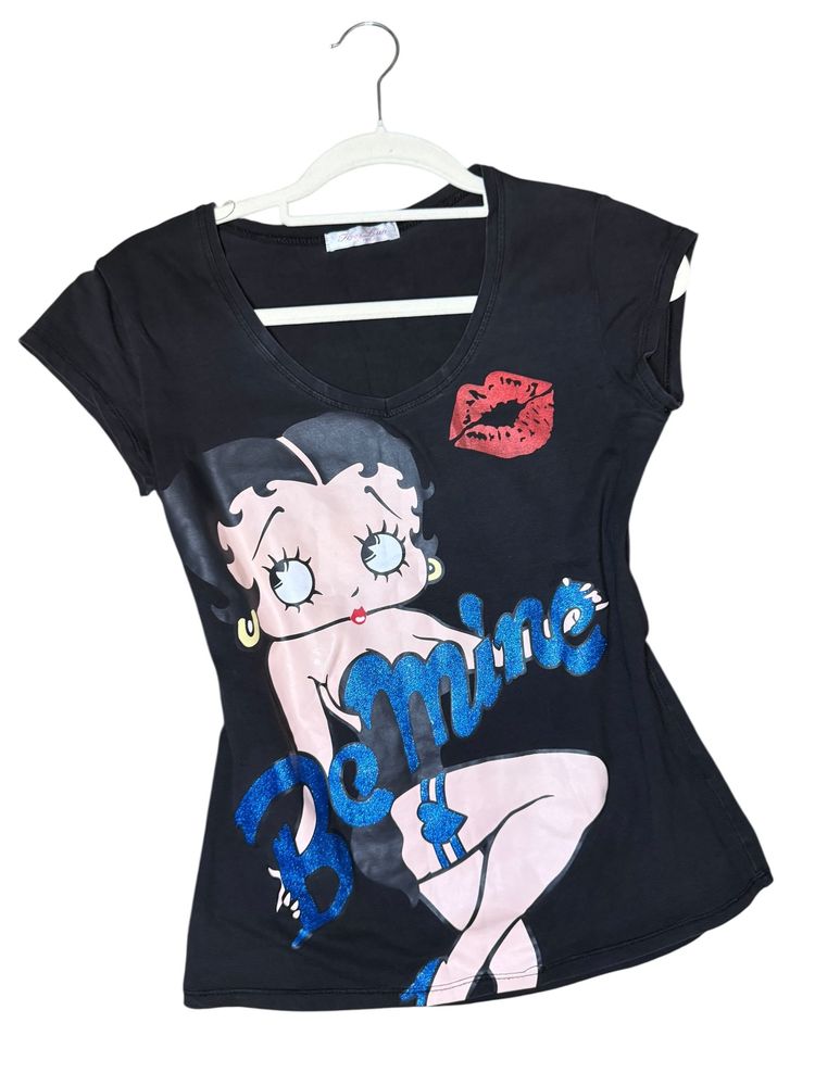 black Betty Boop graphic t-shirt