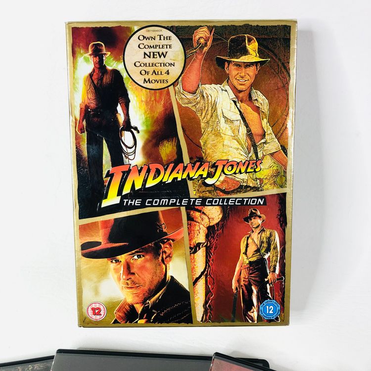 Indiana Jones The Complete Adventure Collection 4 Movie DVD Set Steven Spielberg 4