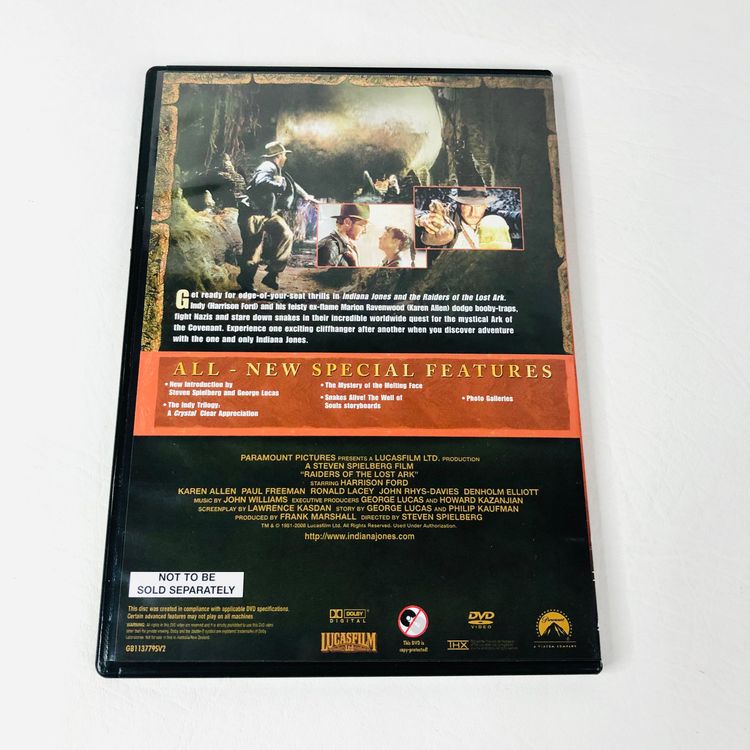Indiana Jones The Complete Adventure Collection 4 Movie DVD Set Steven Spielberg 6