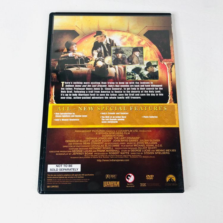 Indiana Jones The Complete Adventure Collection 4 Movie DVD Set Steven Spielberg 15