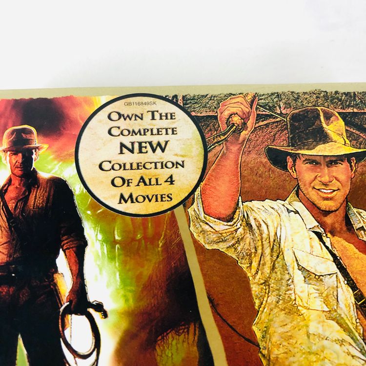 Indiana Jones The Complete Adventure Collection 4 Movie DVD Set Steven Spielberg 3