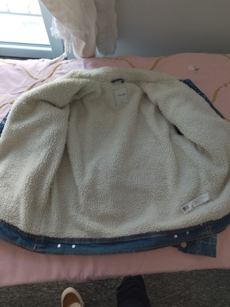 Terranova Denim Jacket With Sherpa Lining 2