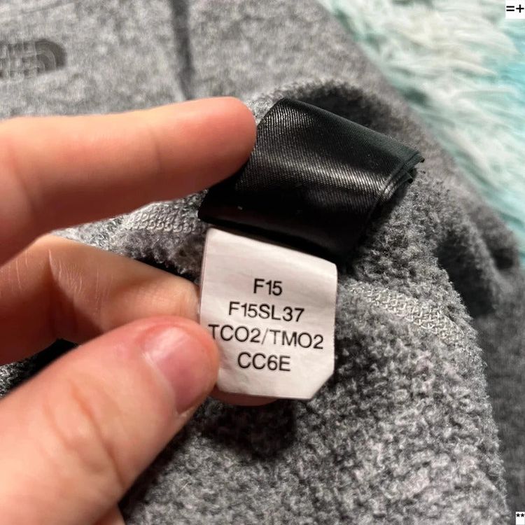 Immagine di Grey The North Face 1/4 Zip Thermal Knit Fleece - Medium 7