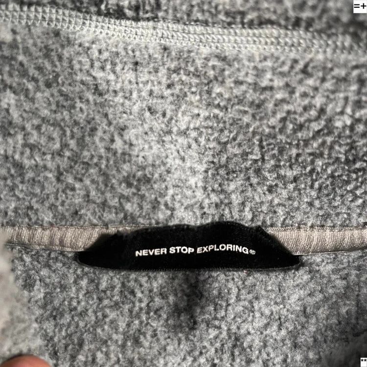 Immagine di Grey The North Face 1/4 Zip Thermal Knit Fleece - Medium 3