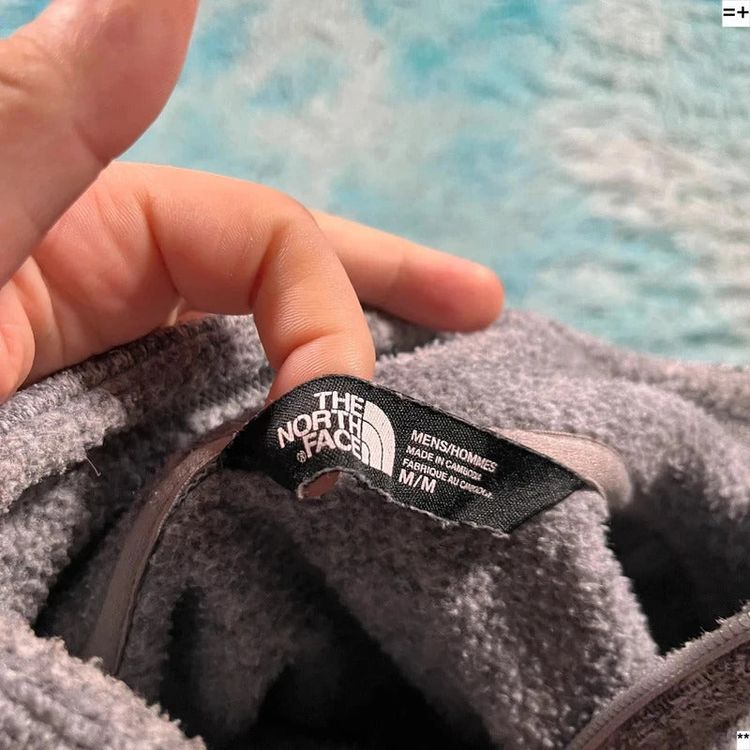 Immagine di Grey The North Face 1/4 Zip Thermal Knit Fleece - Medium 6