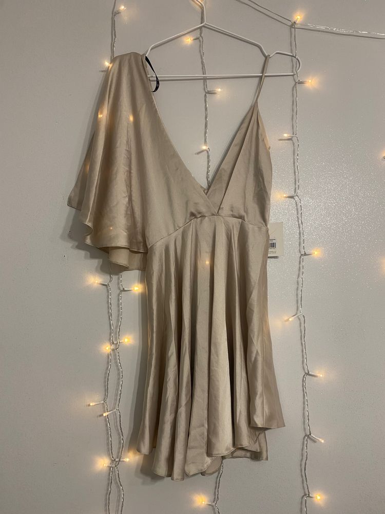 Other Beige One-Shoulder Dress product image