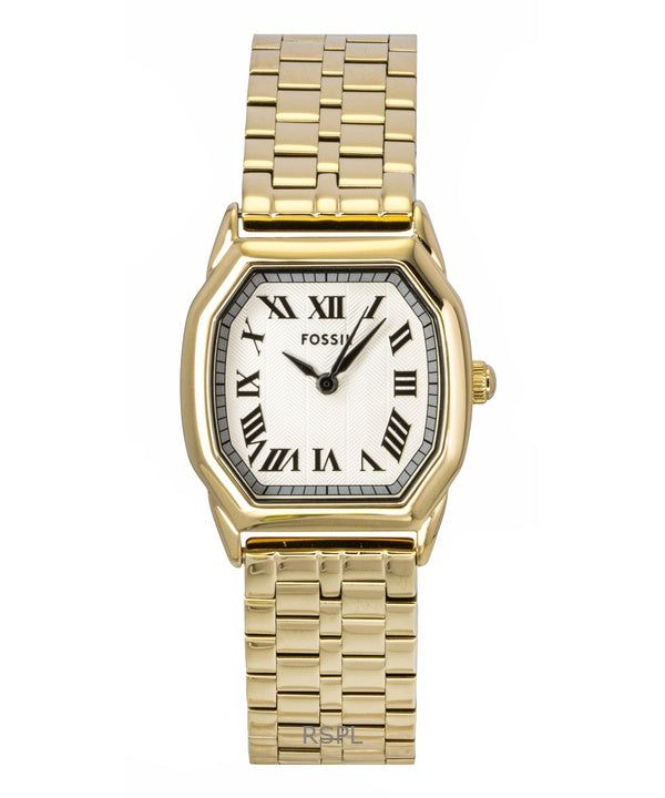 Fossil Harlow Gold Tone Stainless Steel Cream Dial Quartz ES5361 Women's Watch image 1
