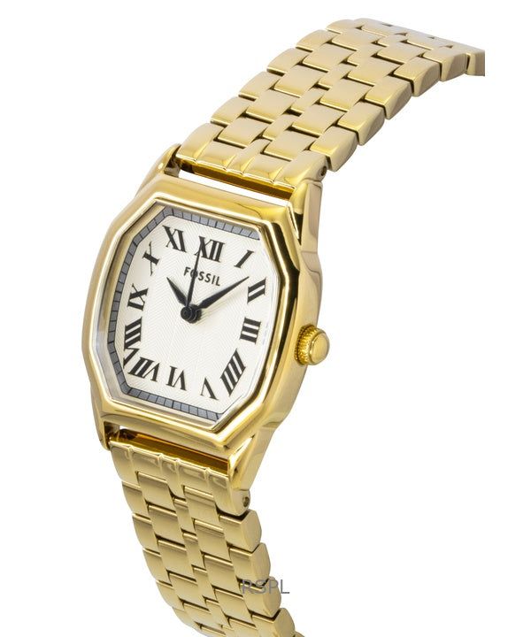 Fossil Harlow Gold Tone Stainless Steel Cream Dial Quartz ES5361 Women's Watch image 4