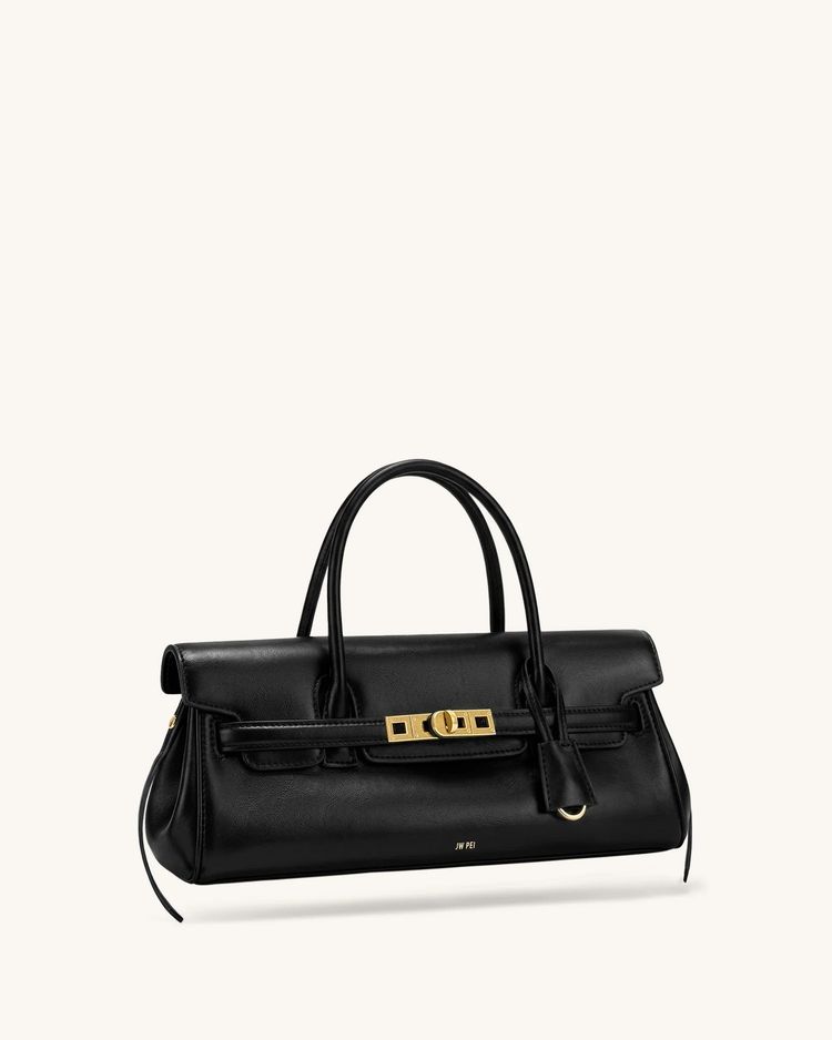 Jw Pei Black Leather Handbag imagen 4