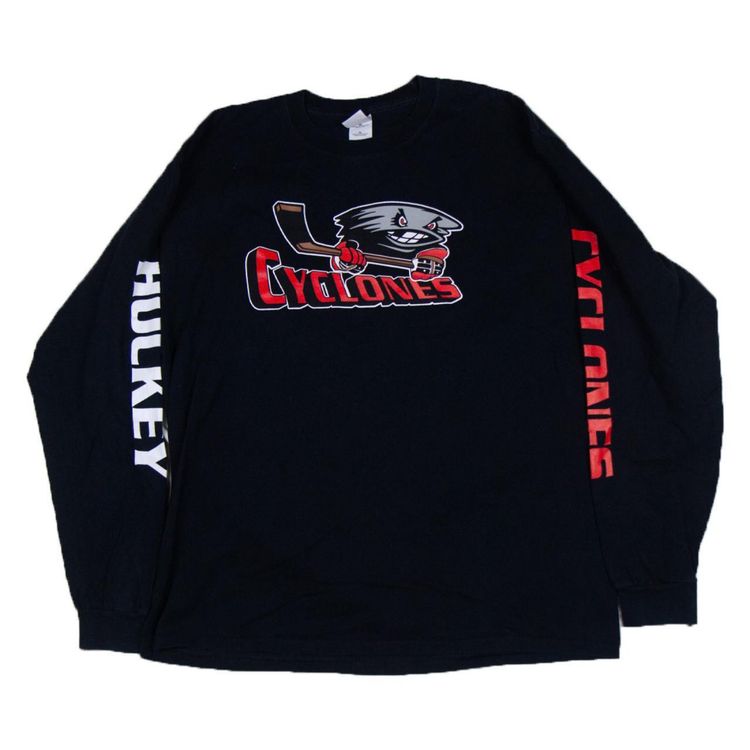 black long sleeve shirt with Cyclones logo