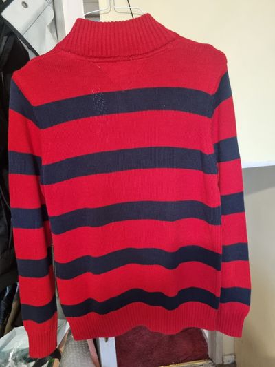Tommy Hilfiger Striped Half-Zip Sweater