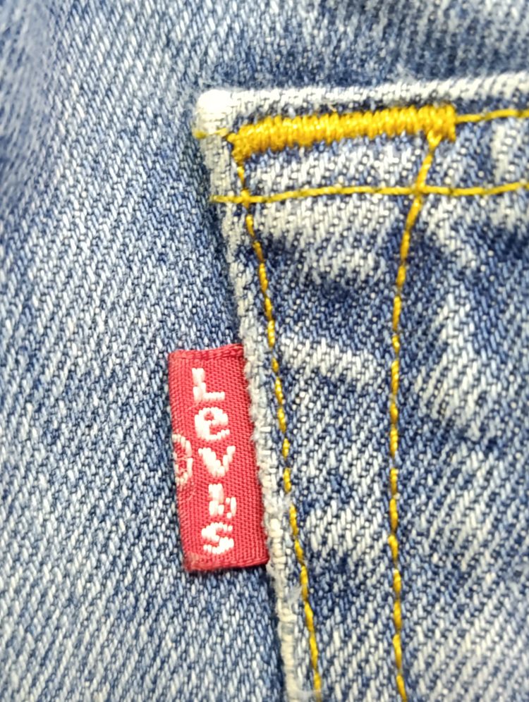 Levi's 501 W32 L30 vintage denim levis jeans usato unisex obraz 3