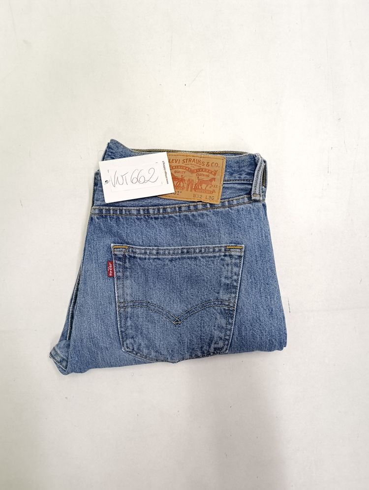 Levi's 501 W32 L30 vintage denim levis jeans usato unisex obraz 5