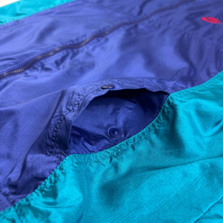 Vintage Nike 90's Full-Zip Track Jacket  Blue Red Teal Multicoloured image 3