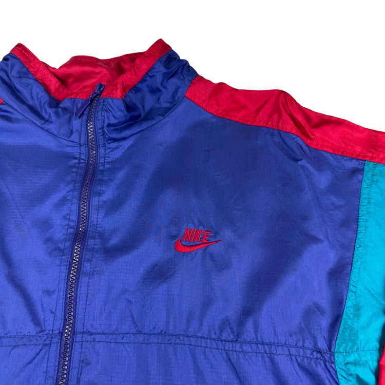 Vintage Nike 90's Full-Zip Track Jacket  Blue Red Teal Multicoloured image 8