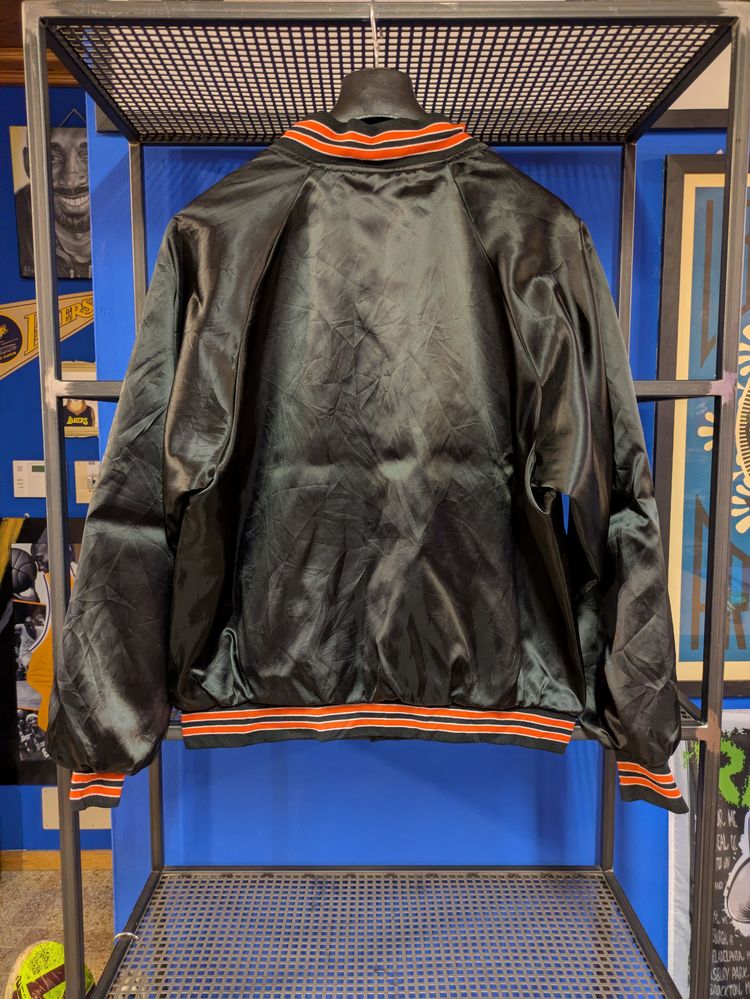Hartwell Sports Black Satin Varsity Jacket image 2
