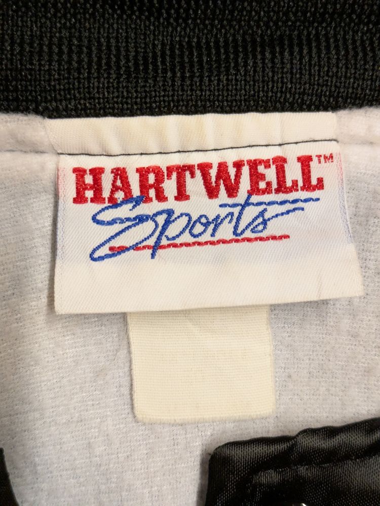 Hartwell Sports Black Satin Varsity Jacket image 3