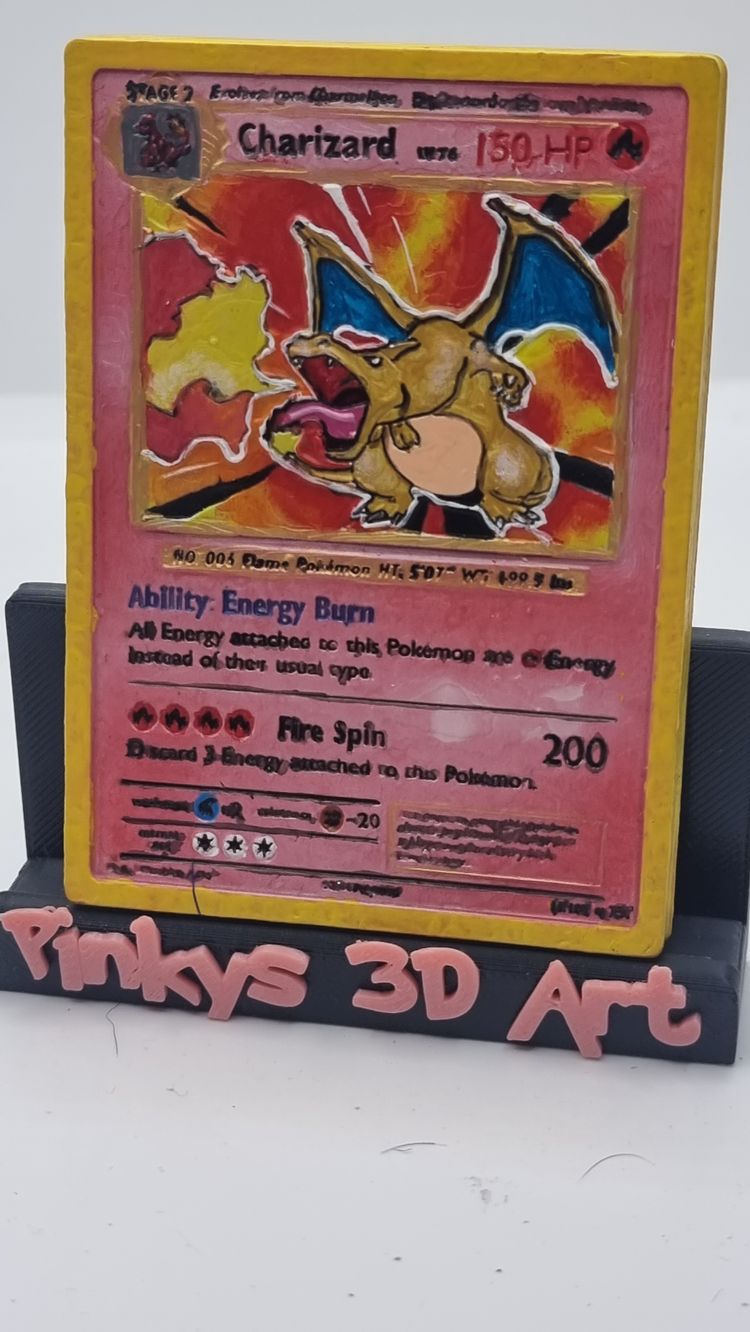 Charizard hand painted reain card 516 image 1