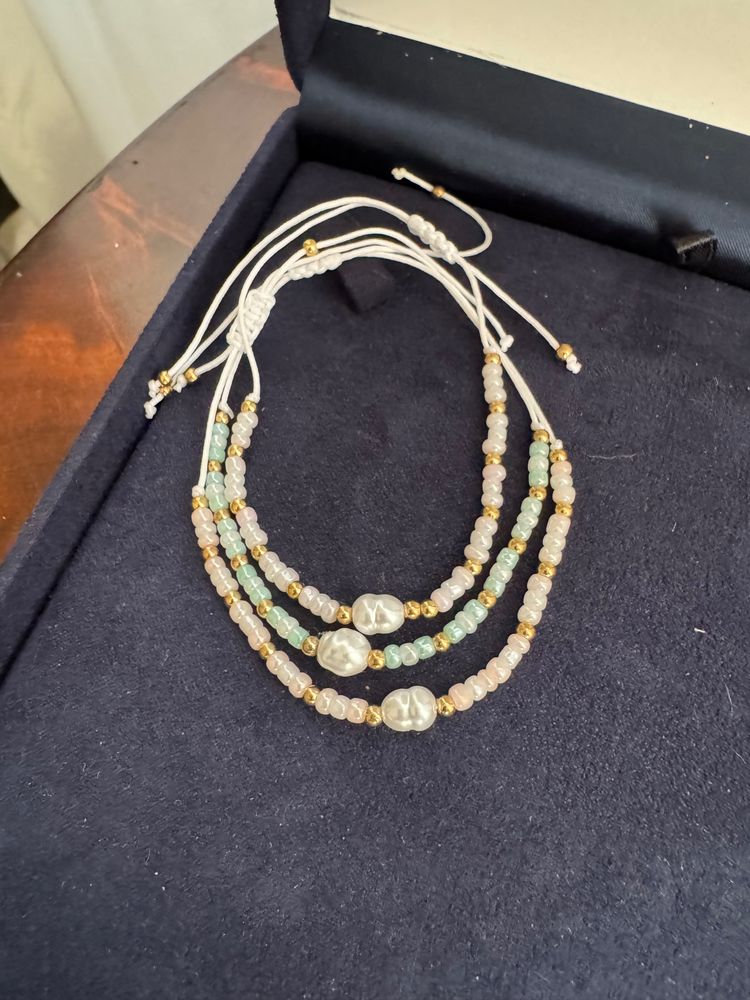 Beaded Bracelets With Pearl Accents