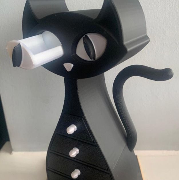 Immagine di Black Cat-Shaped Storage Organizer With Drawers 4