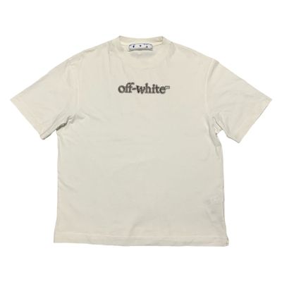 Off White Small Graphic White Tee Virgil Abloh Boxy Fit