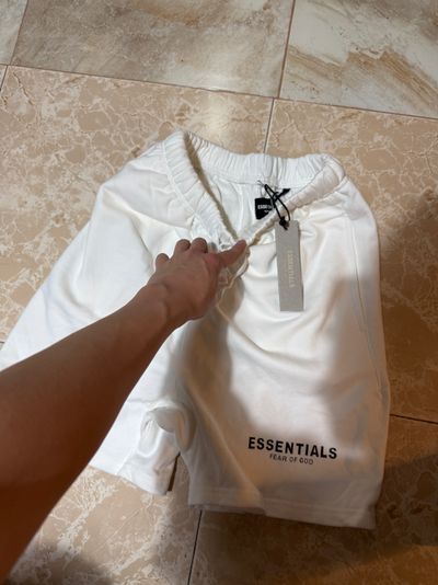 Fear Of God Essentials White Shorts