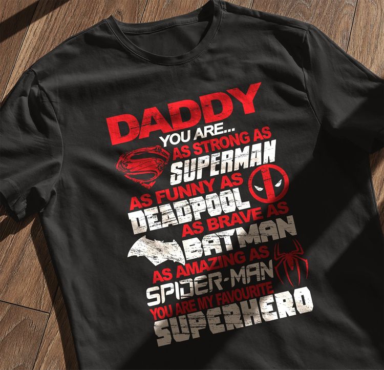 Daddy My Super Hero t-shirt image 2