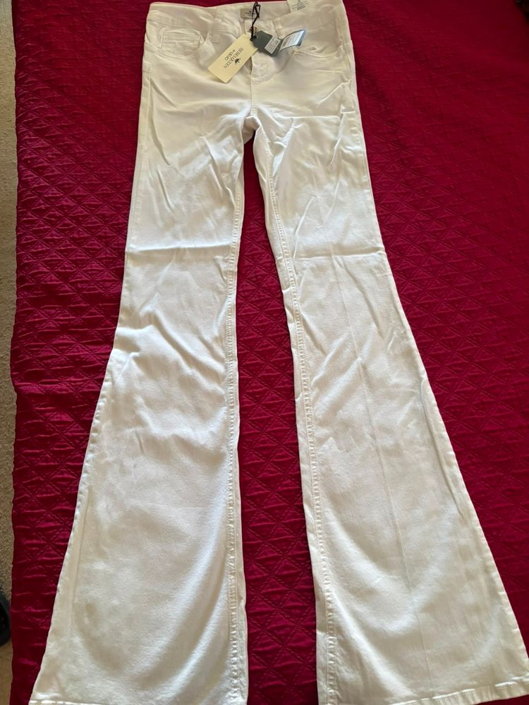 White Flared Pants