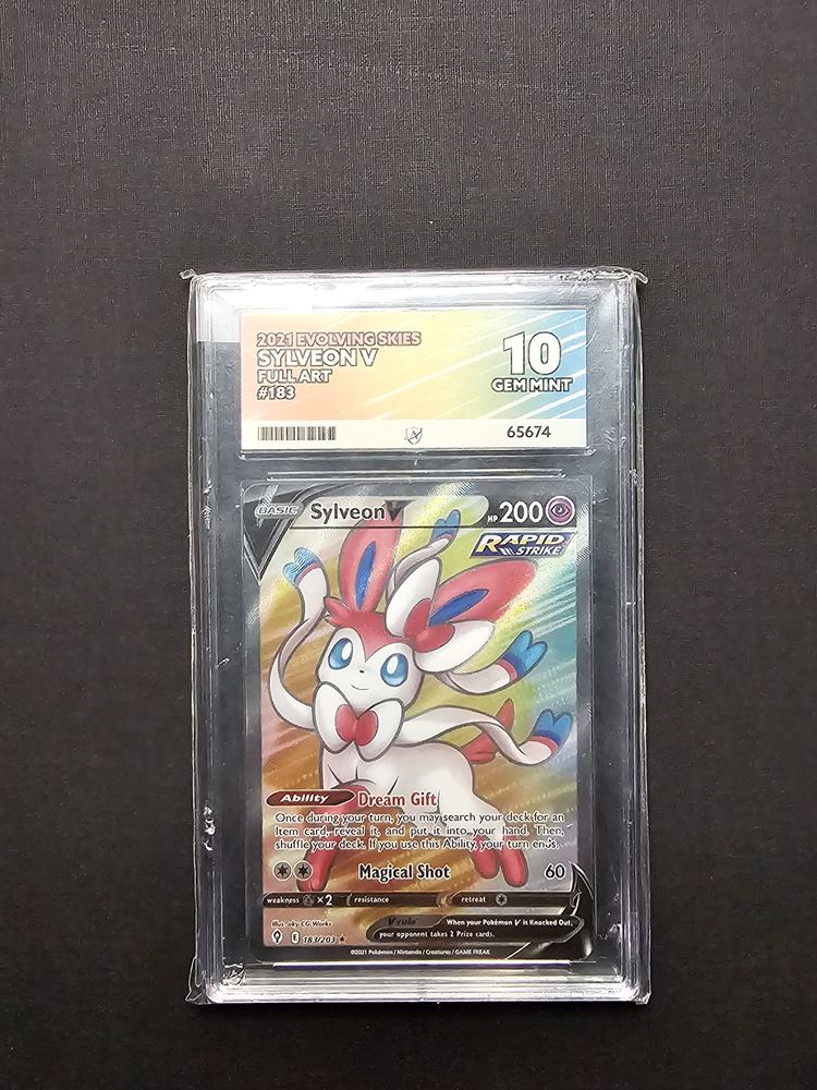 Sylveon V 183/203 Ace Gem Mint 10 imagen 1