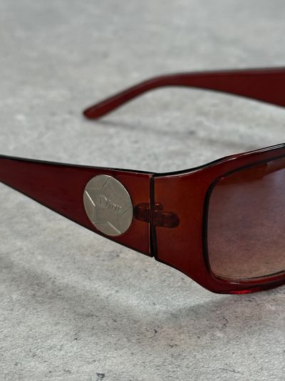 Christian Dior 1990s Star Square Logo Sunglasses 9