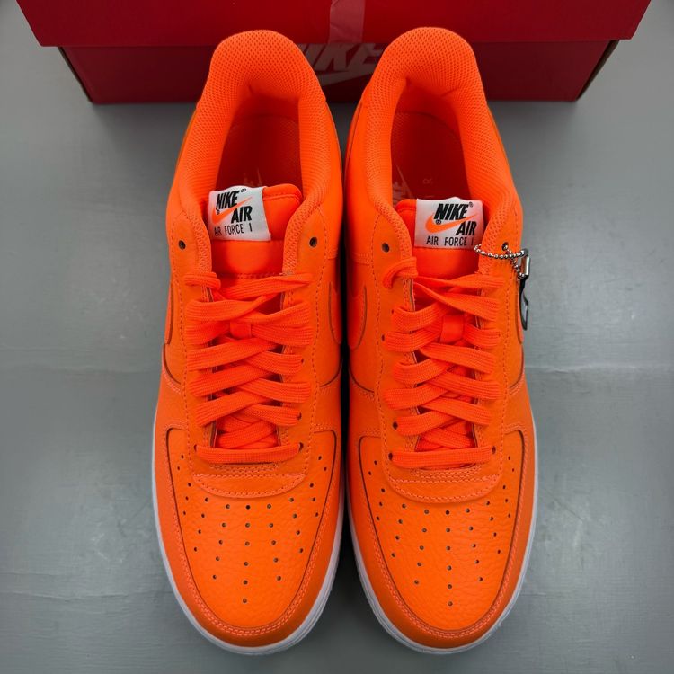 Nike Air Force 1 Low Size UK 10.5 Just Do It Total Orange Trainers BQ5360-800 image 7